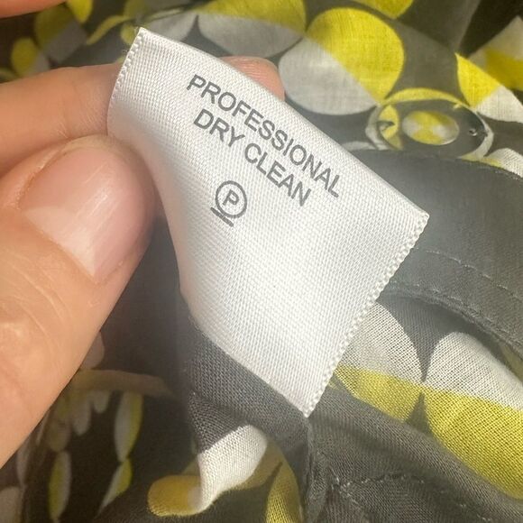 Tory Burch Geometric Multi-color sequined Blouse Long Sleeve Scoop Neck Size 10 - Picture 11 of 11